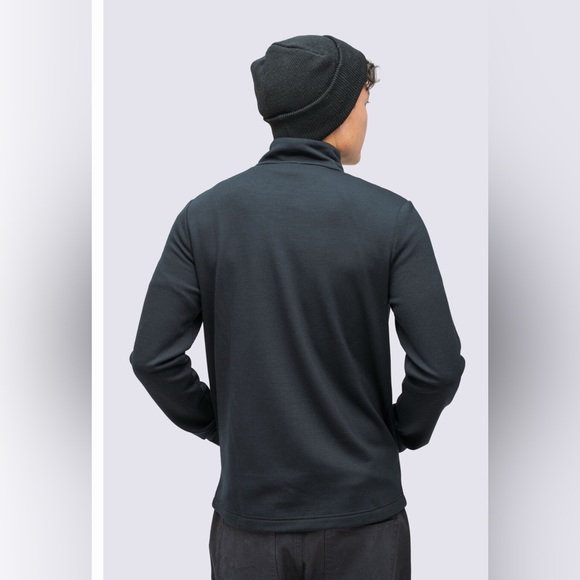 MacPac Men’s Full Zip Merino Wool 100% Black Men’s Jacket , size 2XL - Picture 9 of 10